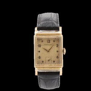 Vintage 23mm 1952 Hamilton Franklin Men's Mechanical Wristwatch 980 USA 10k GF
